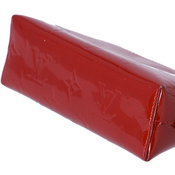 Louis Vuitton Pochette Cosmetic Bag Monogram Vernis Pouch M91496 Pomme d'Amour - Picture 7 of 8